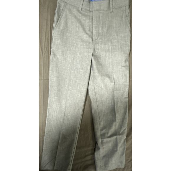 Boys Izod Light Grey Flat Front Stretch Devant Plat Extensible Pants 10 NWT - Picture 1 of 4